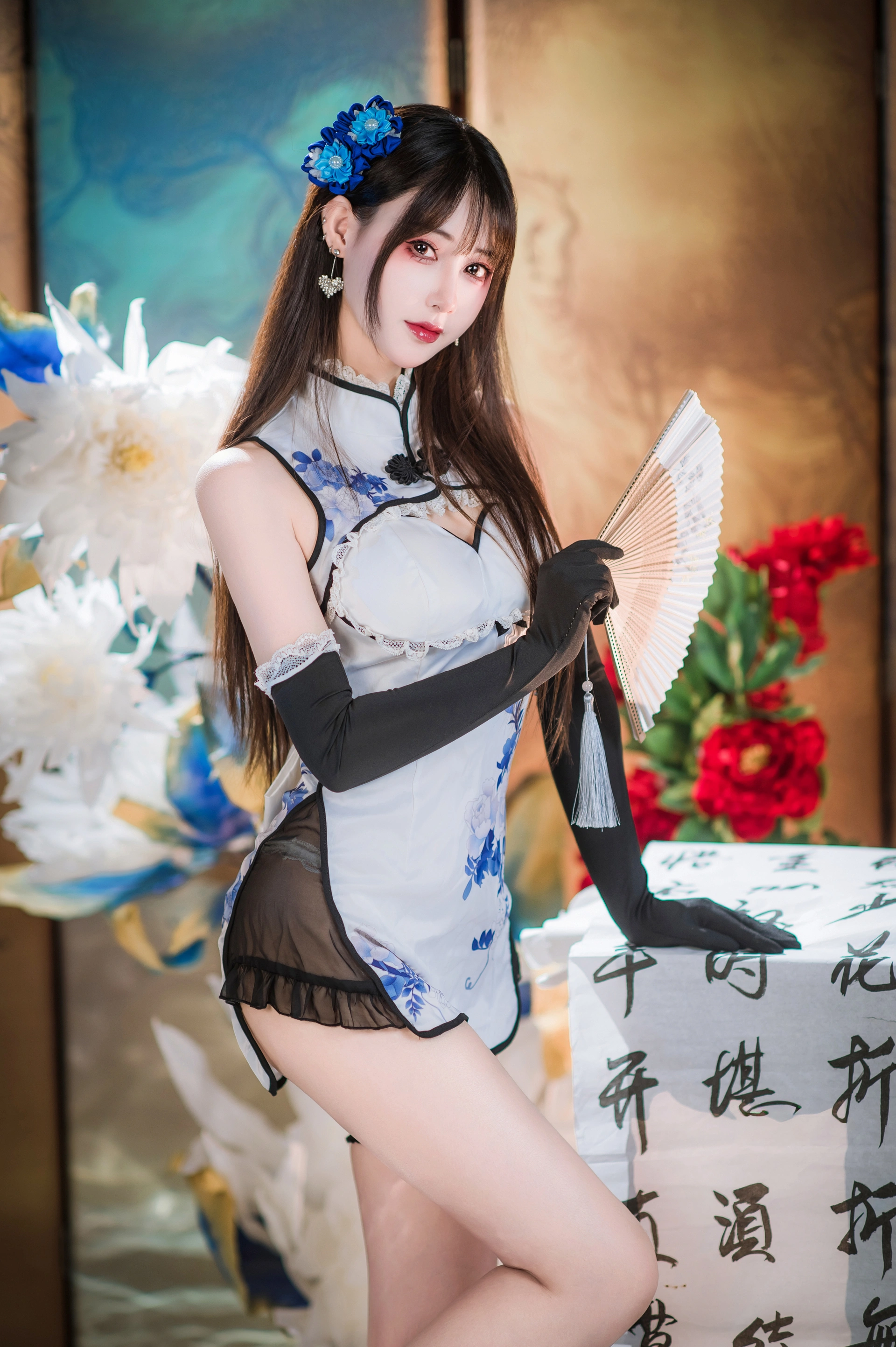 羽生三未 – NO.025 瓶儿 青花瓷旗袍 2